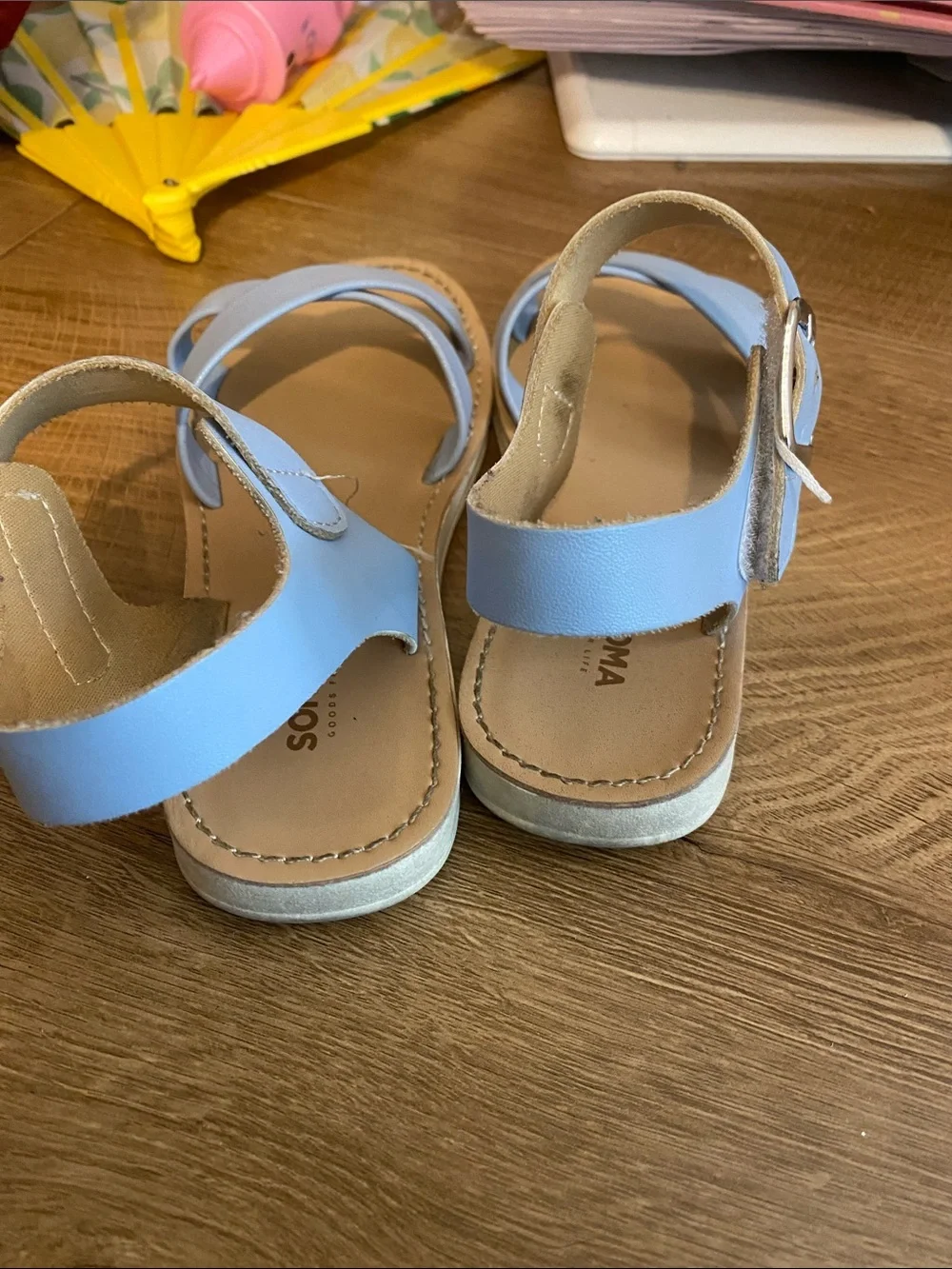 Sonoma Pale Blue Girls' Cross-Strap Sandals